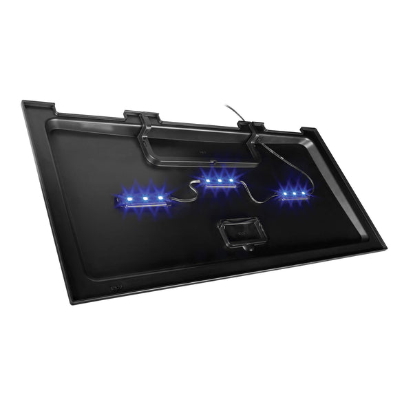 Aqueon NeoGlow 10G LED Hood and Power Adapter - LEDs are blue in color