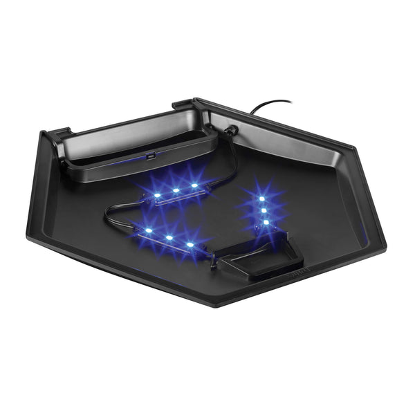 Aqueon NeoGlow 8G Hex. LED Hood and Power Adapter-LEDs are blue in color